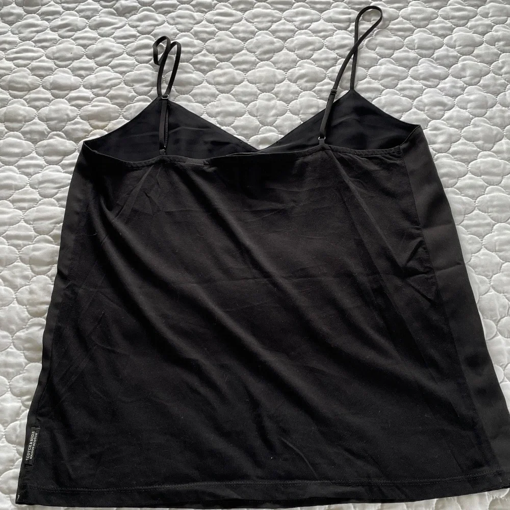 Scotch‎ & Soda Maison Scotch Woven Front Jersey Back Camisole Size Small